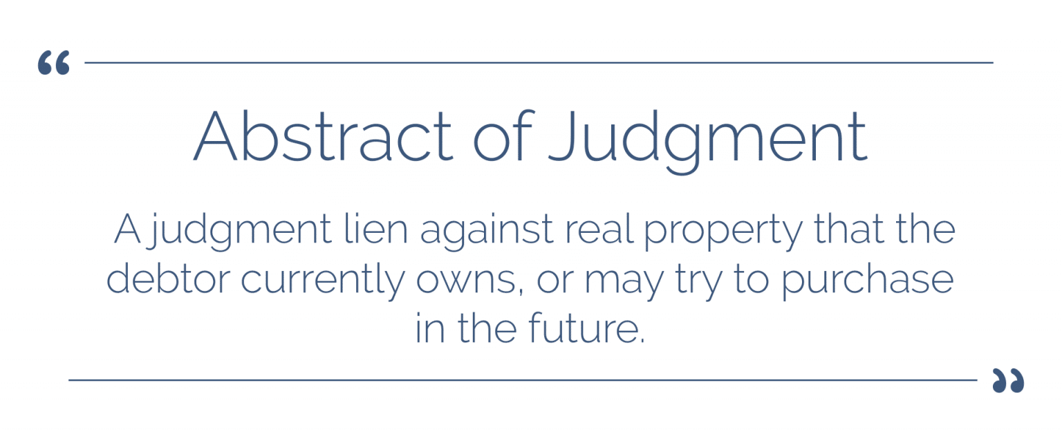 What Is Abstract of Judgment California Law & How to File for It?