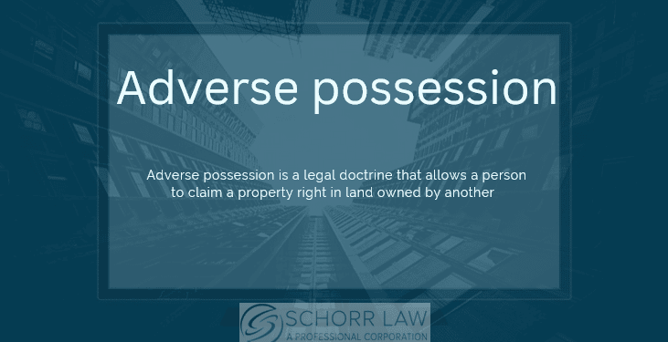 Adverse possession