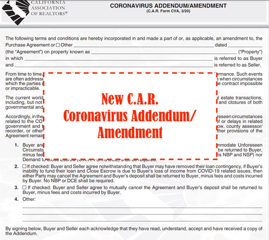 C.A.R. Coronavirus Addendum