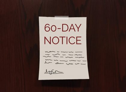 30-60 Day Notice to Terminate a Residential Lease