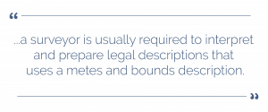 metes and bounds property description