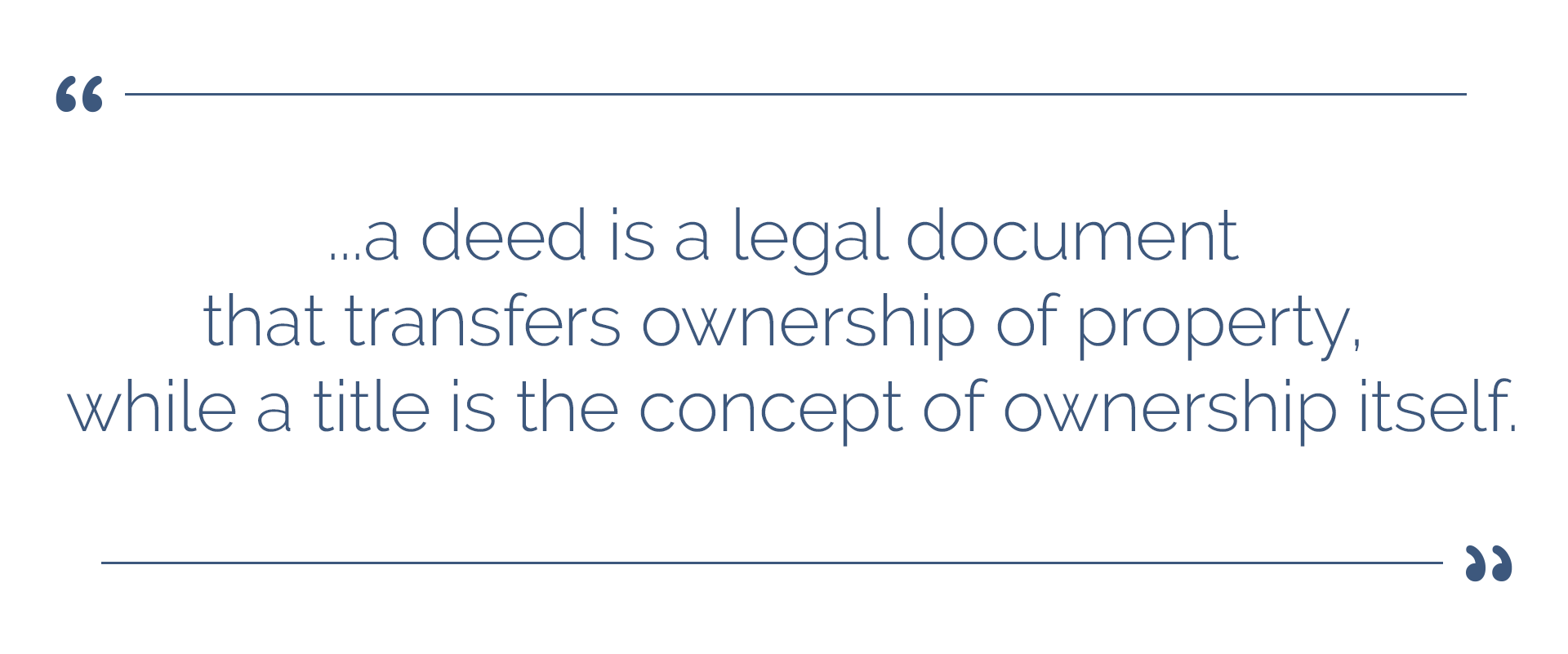 colonial title vs house deed ca