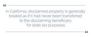 Disclaiming an Inheritance