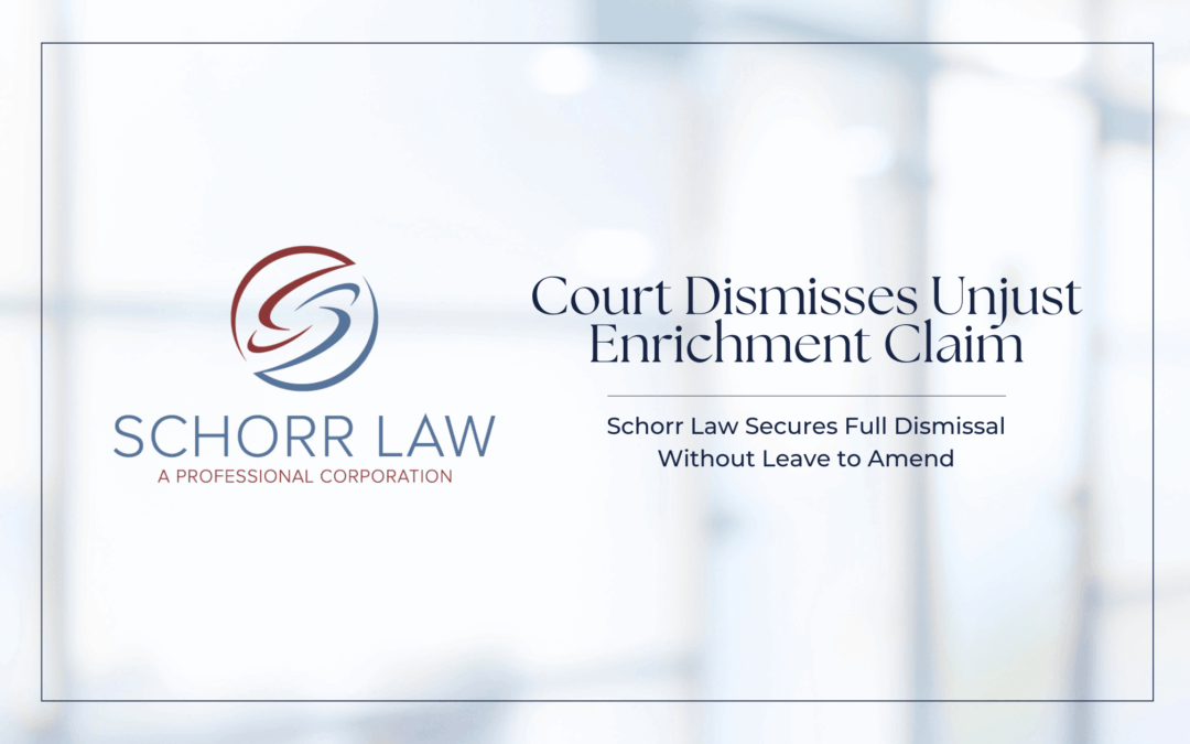 Unjust Enrichment Claim Dismissed in CA Real Estate Case