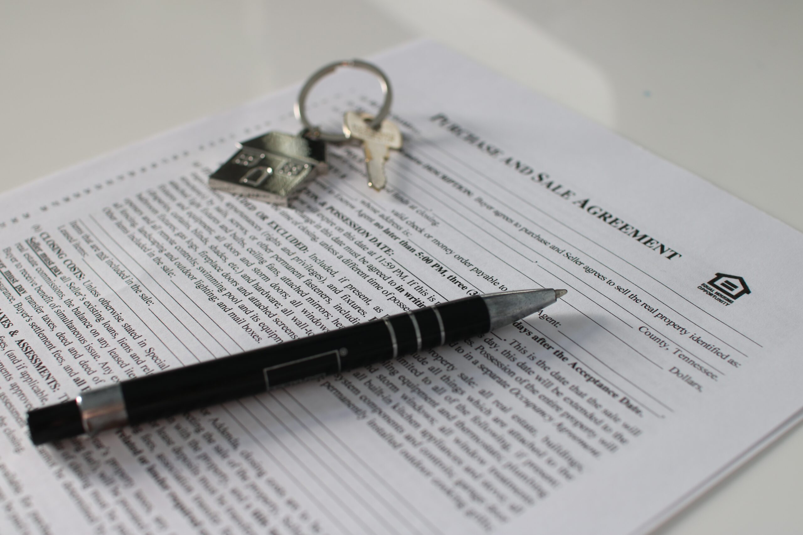 Signing to purchase a home
